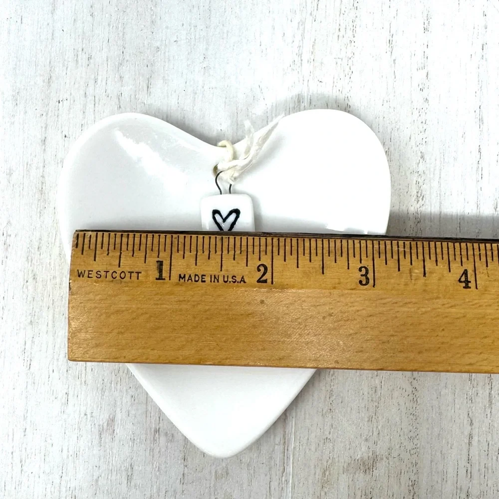 Mr. & Mrs. ceramic trinket heart